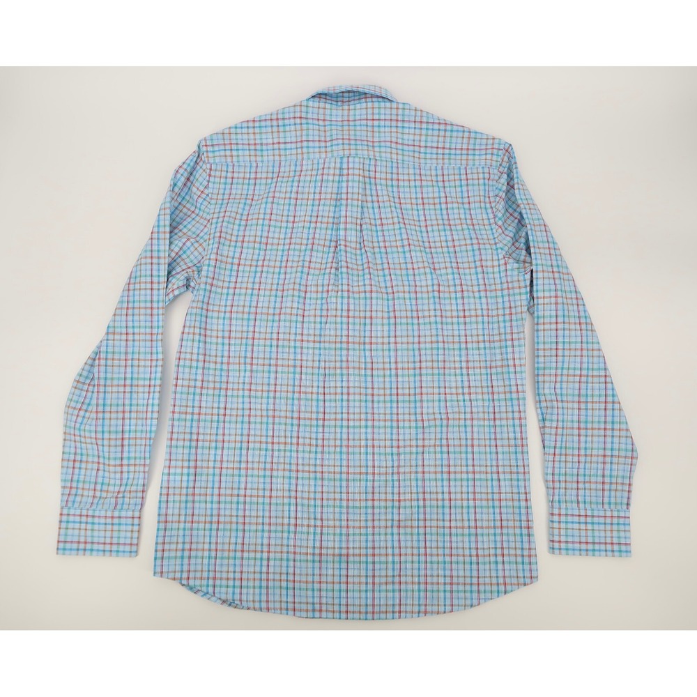 Johnnie-O Rolen Top Shelf Button Front Shirt Baja Blue Size Medium NWT - Picture 8 of 8